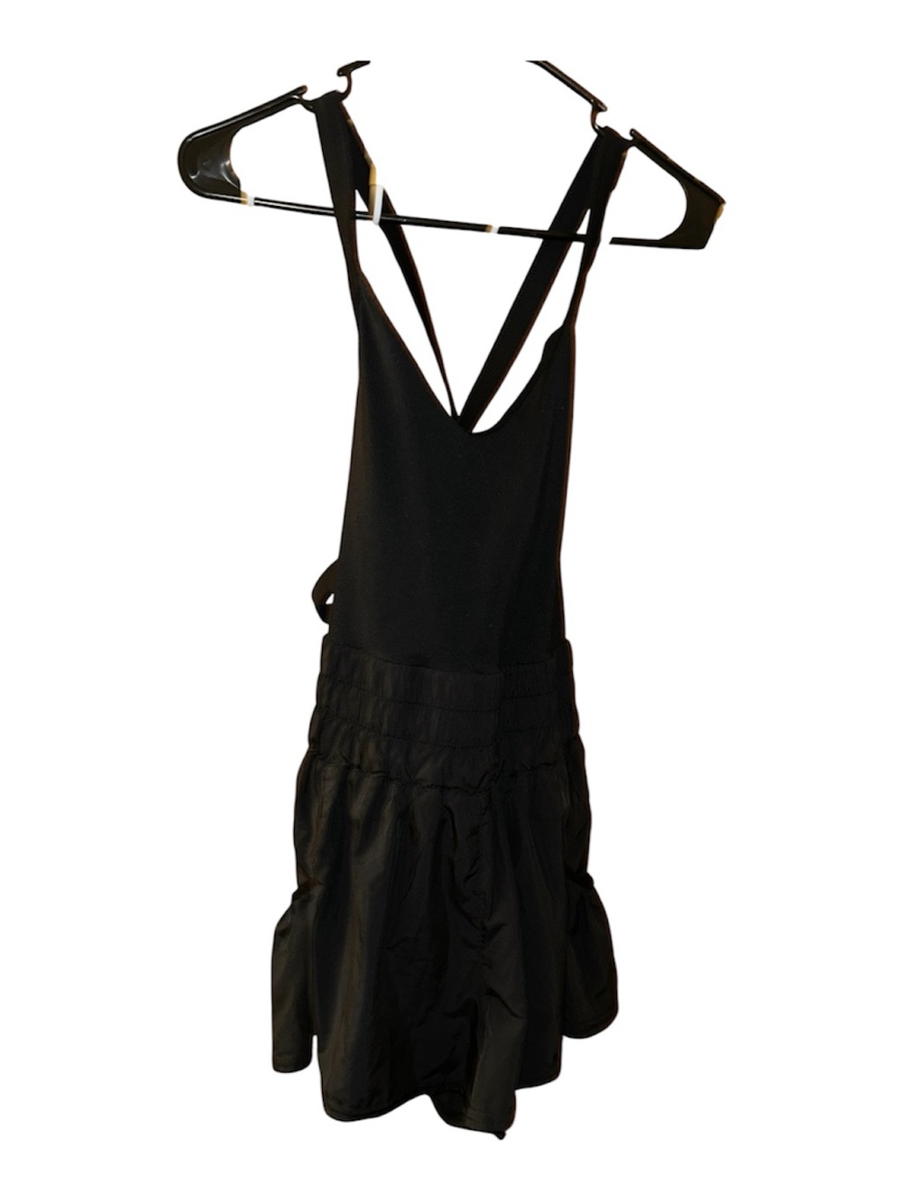 Free People Black womens One-Piece Jumper with Crossback Straps - Picture 2 of 4